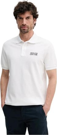 Versace Jeans Couture Logo Polo Shirt - Heren - Polos - Wit - M - Katoen - Tops