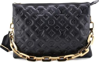 Louis Vuitton Coussin Bag Monogram Embossed Lambskin MM crossbody bag - Zwart