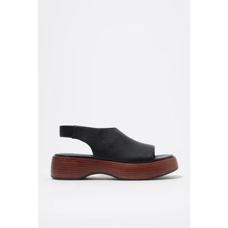 Bimba & Lola Closed-Toe Platform Sandals in Black at Nordstrom, Size 36
