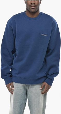 Carhartt Work in Progress Brushed Cotton Crewneck Sweatshirt with Logo size Xxl