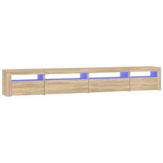 vidaXL Vidaxl - Mueble De Tv Con Luces Led Roble Sonoma 270x35x40 Cm