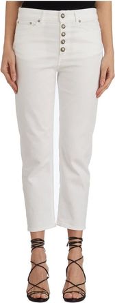 Dondup Mujer, Pantalones, Blanco, Talla: W28
