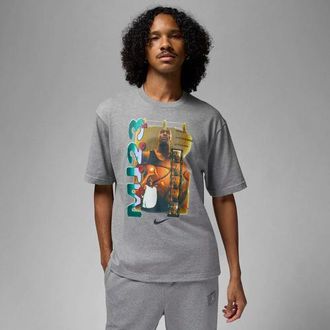 Nike Jordan Mens Brand MJ 23 Short Sleeve Crew - Carbon Heather/Black Size 3XL
