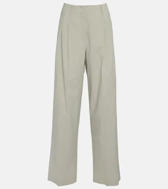 The Row Gaugin high-rise wide-leg cotton pants