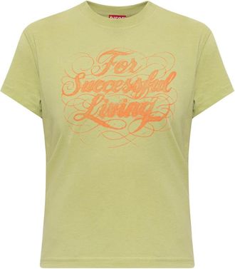 Diesel Tops, Dames, Groen, L, Katoen, T-Ila-Aa 4 T-shirt