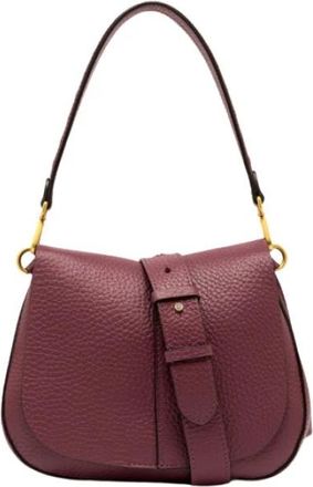 Gianni Chiarini Helena Round - Dames - Schoudertassen - Rood - ONE Size - Leer - Tassen