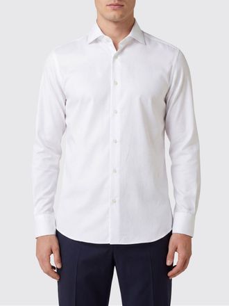 Brunello Cucinelli Camicia elegante slim fit in cotone con collo francese