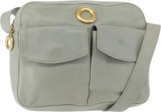 Celine Pre-owned Leren Crossbody Tas - Dames - Vintage Schoudertas - Groen - ONE Size - Leer - Vintage
