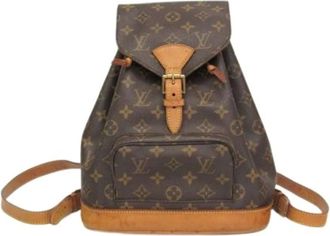 Louis Vuitton Pre-owned Backpacks, female, Brown, Size: ONE SIZE Pre-owned Montsouris MM Backpack