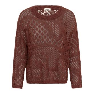Soaked In Luxury Maglieria Girocollo - - Knitwear - Donna - Marrone - XL