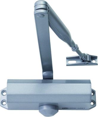 OEM Cierrapuertas Con Brazo De Comp&aacute;s De Fuerza, Tecnolog&iacute;a De Pi&ntilde;&oacute;n Y Cremallera, Color Plata