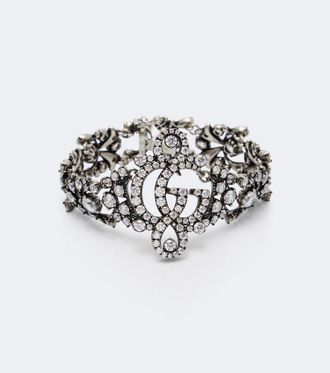 Gucci GG Marmont embellished cuff bracelet