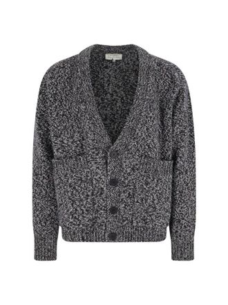 STUDIO NICHOLSON Textured Multicolour Knit Sweater With Ribbed Cuffs