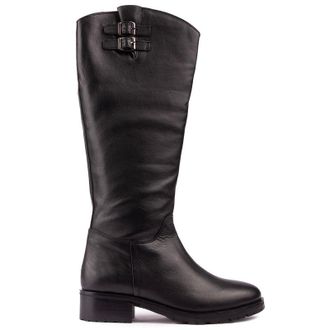 Sole Womens Gabby Knee High Boots - Black Leather - Size UK 5