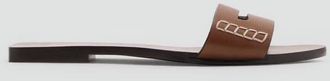 Mango Womens Wide Strap Sandal In Brown
