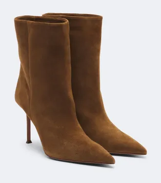 Aquazzura Harper suede ankle boots