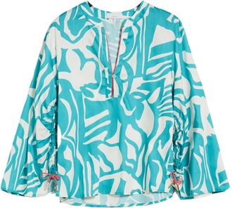 Cinque Blouses - Dames - Blouses - Blauw - M - Wol - Overhemden