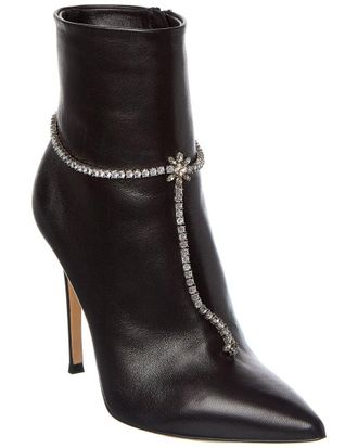 Gianvito Rossi Brilliant 105 Leather Bootie