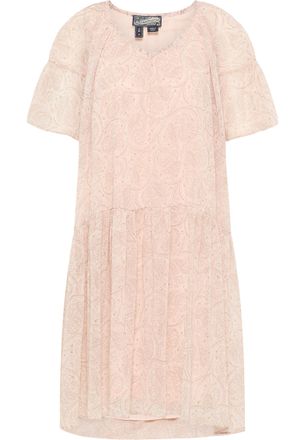 Dreimaster Dreimaster Jurk Dames Roze Veelkleurig