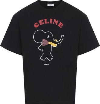 Celine Camiseta Relajada - Tops - Hombre - Negro - S