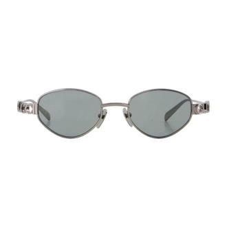 Gucci Geometrical Silver Metal Sunglasses
