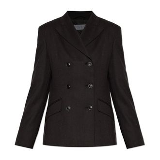Max Mara Wollen jas Mirra - Dames - Jassen - Bruin - Maat: XS Wol