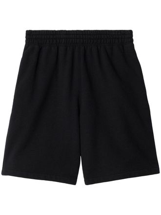 Burberry Shorts con motivo Equestrian Knight - Nero