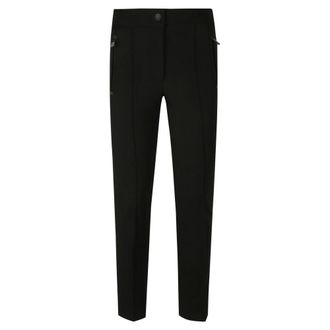 Moncler Twill Trousers - female - Moncler - Slim-fit Trousers - Black - 2XS - Trousers