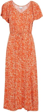 Ichi Abito Midi Ihaya - - Dresses - Donna - Arancione - M
