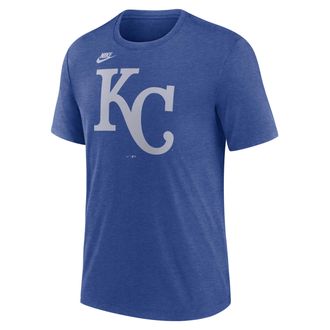 Nike Kansas City Royals Cooperstown Logo Nike Mens MLB T-Shirt in Blue | NJFDEX49KCA-70U