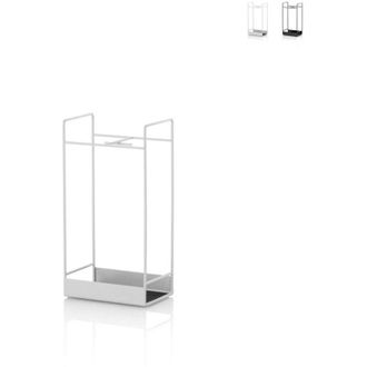 Aqa Portaombrelli in metallo opaco design moderno Masu - Bianco