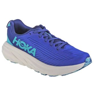 Hoka One One Hoka Rincon 3 Synthetic Textile Womens Low Top Trainers - Evening Sky Ocean Mist - Size:UK 4.5
