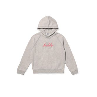 Freddy Felpa Comfort M&eacute;lange da Donna con Cappuccio e Ricamo Fluo