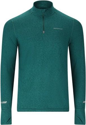 ENDURANCE Tune V2 Melange Midlayer Laufshirt f&uuml;r Herren | t&uuml;rkis
