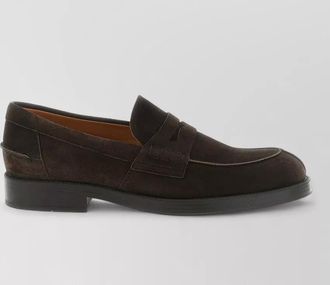 Tod's suede penny loafers