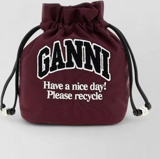 Ganni bou recycled polyamide bucket bag