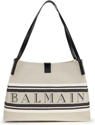 Balmain Release Shoulder Bag Beige