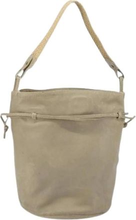 Bottega Veneta Pre-owned Bucket Bags, female, Beige, Size: ONE SIZE Pre-owned Shoulder Bag
