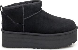 UGG Classic Ultra Mini Platform Boot - Dames - Winterlaarzen - Zwart - 42 EU - Wol - Schoenen