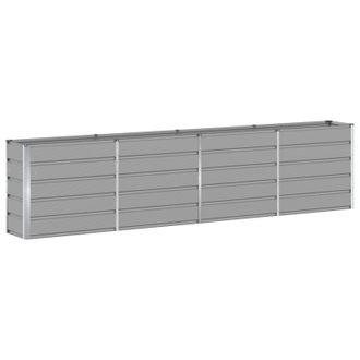 vidaXL Jardinera Gris Claro 320 X 40 X 75 Cm Acero Vidaxl