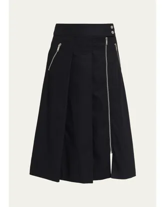 3.1 Phillip Lim Pleated Utility Midi Skirt