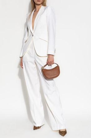 Alexander McQueen Woolen Trousers, Womens, White