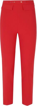 Elisabetta Franchi Straight Broeken - Dames - Slim Fit Broeken - Rood - XS - Broeken