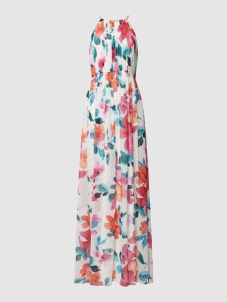 Jake*s Abendkleid mit floralem Muster in Pink Melange, Gr&ouml;&szlig;e 32