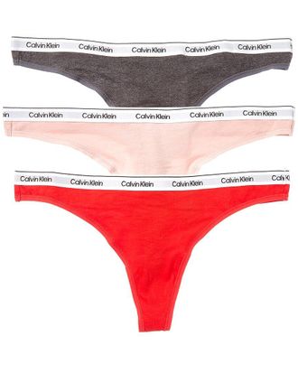 Calvin Klein 3Pk Modern Logo Thong
