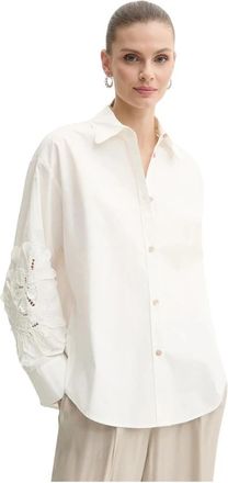 Forte_Forte 13605.my shirt - Dames - Overhemden - Wit - S - Katoen - Overhemden