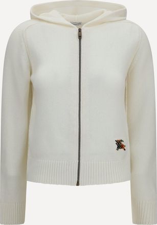 Burberry Cardigan con Cappuccio in lana Woman L