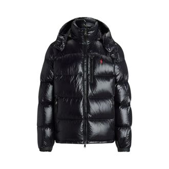Ralph Lauren Down Jackets, male, Black, Size: XL Gorham Glossy Down Jacket