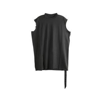 Rick Owens Sleeveless Tops, male, Black, Size: XL Tarp T-Shirt