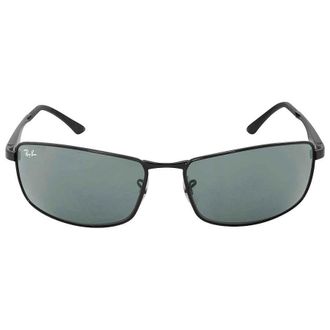 Ray-Ban Green Rectangular Mens Sunglasses RB3498 002/71 64